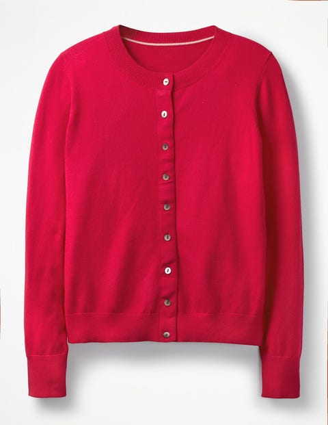 Amelia Crew Cardigan - Dark Rose Amelia Crew Cardigan - Dark Rose