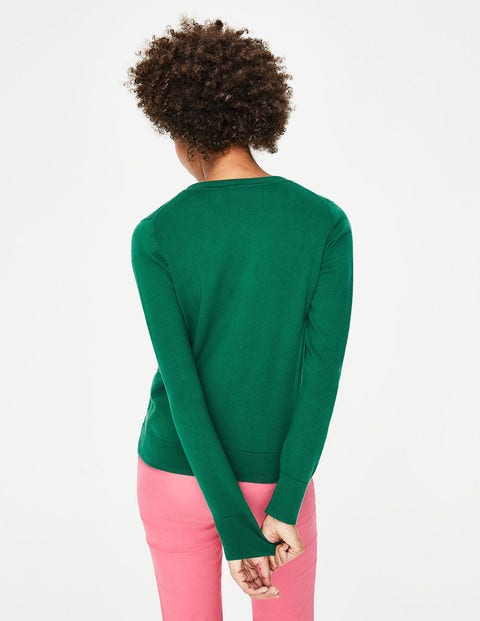 Amelia Crew Cardigan - Forest Amelia Crew Cardigan - Forest