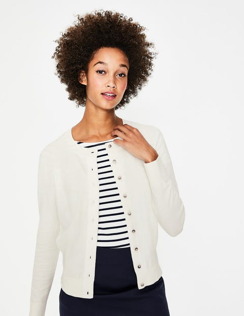 Amelia Crew Cardigan - Ivory Amelia Crew Cardigan - Ivory