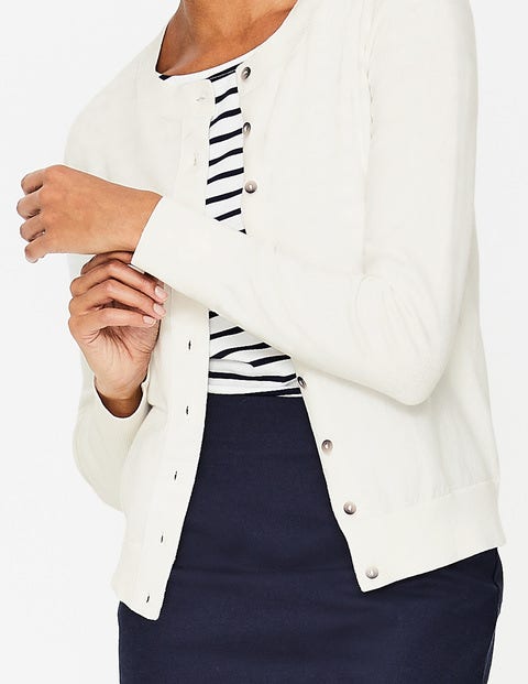 Amelia Crew Cardigan - Ivory Amelia Crew Cardigan - Ivory