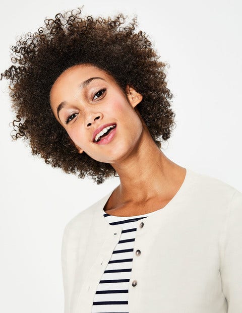 Amelia Crew Cardigan - Ivory Amelia Crew Cardigan - Ivory