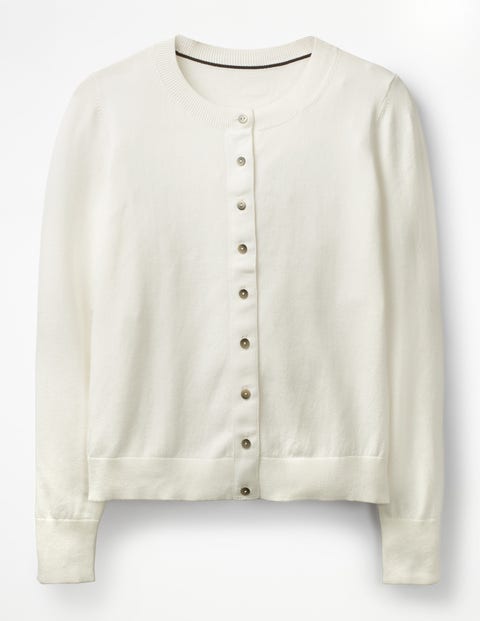 Amelia Crew Cardigan - Ivory Amelia Crew Cardigan - Ivory