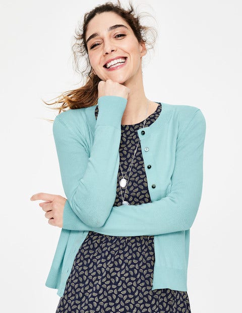 Amelia Crew Cardigan - Pastel Blue Amelia Crew Cardigan - Pastel Blue