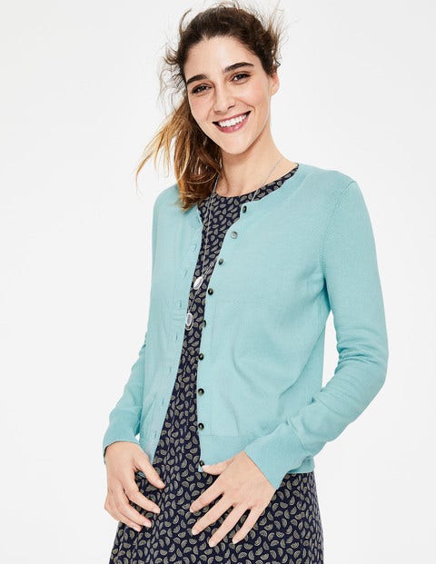 Amelia Crew Cardigan - Pastel Blue Amelia Crew Cardigan - Pastel Blue