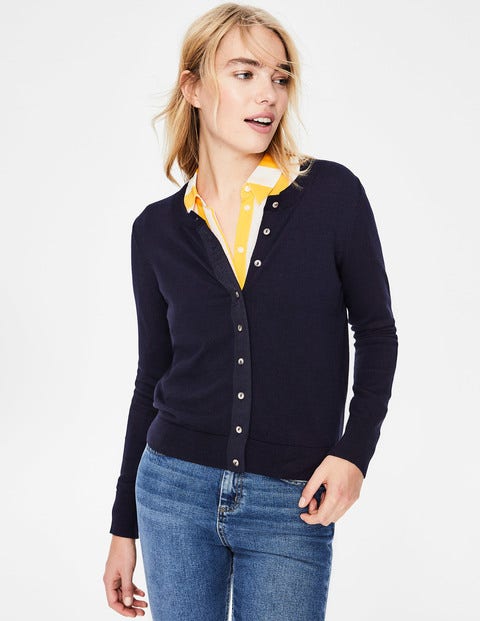 Amelia Crew Cardigan - Navy Amelia Crew Cardigan - Navy