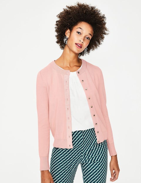 Amelia Crew Cardigan - Chalky Pink Amelia Crew Cardigan - Chalky Pink
