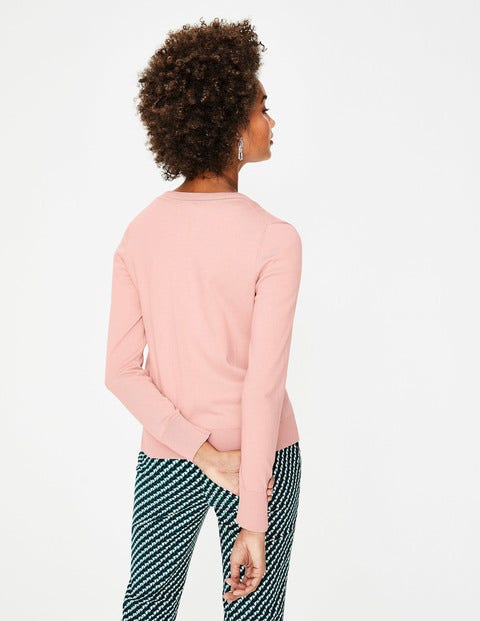Amelia Crew Cardigan - Chalky Pink Amelia Crew Cardigan - Chalky Pink