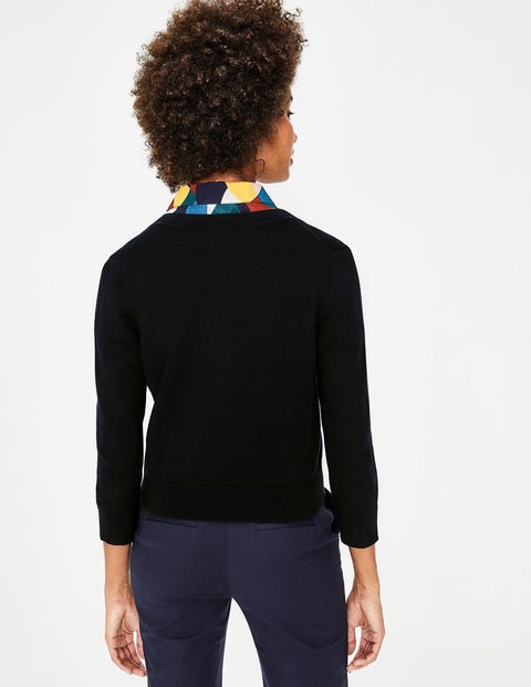Amelia Kurzer Cardigan - Schwarz Amelia Kurzer Cardigan - Schwarz