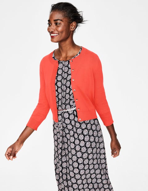 Amelia Kurzer Cardigan - Wassermelonenbowle Amelia Kurzer Cardigan - Wassermelonenbowle