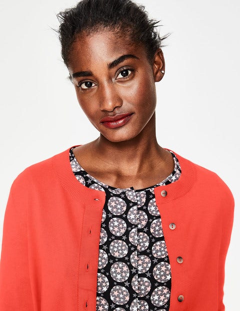 Amelia Kurzer Cardigan - Wassermelonenbowle Amelia Kurzer Cardigan - Wassermelonenbowle