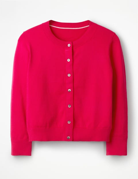 Amelia Crop Cardigan - Dark Rose Amelia Crop Cardigan - Dark Rose