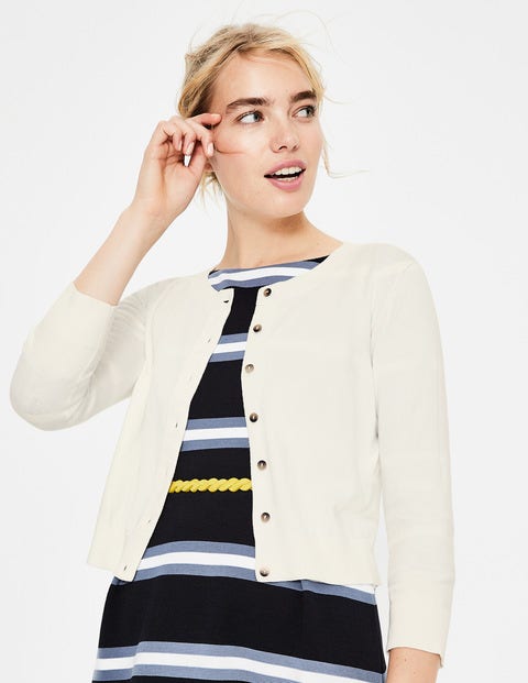 Amelia Crop Cardigan - Ivory Amelia Crop Cardigan - Ivory