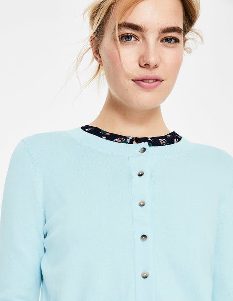 Amelia Crop Cardigan - Pastel Blue Amelia Crop Cardigan - Pastel Blue
