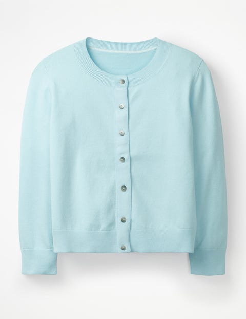 Amelia Crop Cardigan - Pastel Blue Amelia Crop Cardigan - Pastel Blue