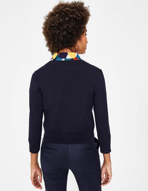 Amelia Crop Cardigan - Navy Amelia Crop Cardigan - Navy