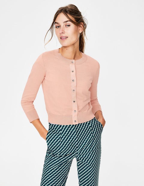 Amelia Crop Cardigan - Chalky Pink Amelia Crop Cardigan - Chalky Pink