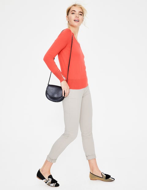 Tilda V-Neck Jumper - Bright Watermelon Tilda V-Neck Jumper - Bright Watermelon