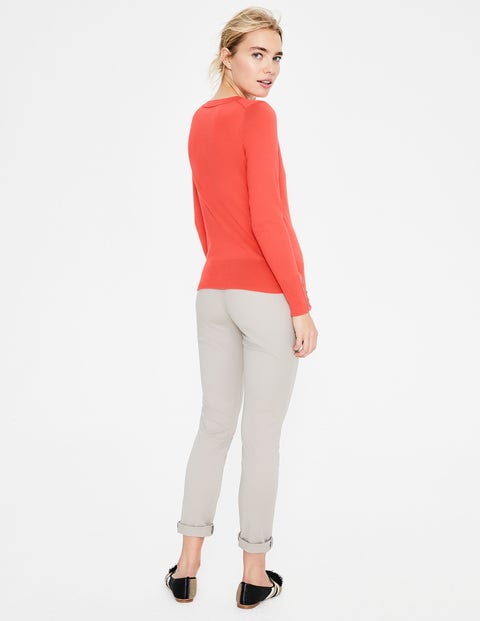 Tilda V-Neck Jumper - Bright Watermelon Tilda V-Neck Jumper - Bright Watermelon