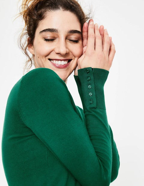 Tilda V Neck Sweater - Forest Tilda V Neck Sweater - Forest