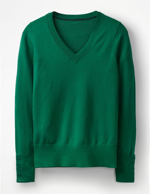 Tilda V Neck Sweater - Forest Tilda V Neck Sweater - Forest