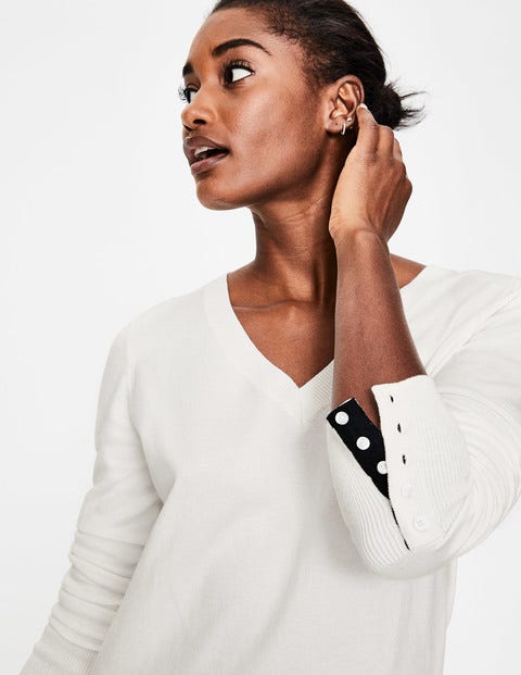 Tilda V Neck Sweater - Ivory Tilda V Neck Sweater - Ivory