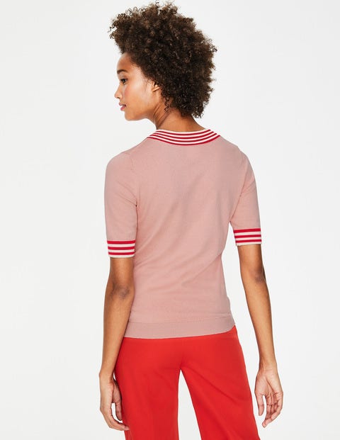 Rachel Knitted Tee - Chalky Pink Rachel Knitted Tee - Chalky Pink