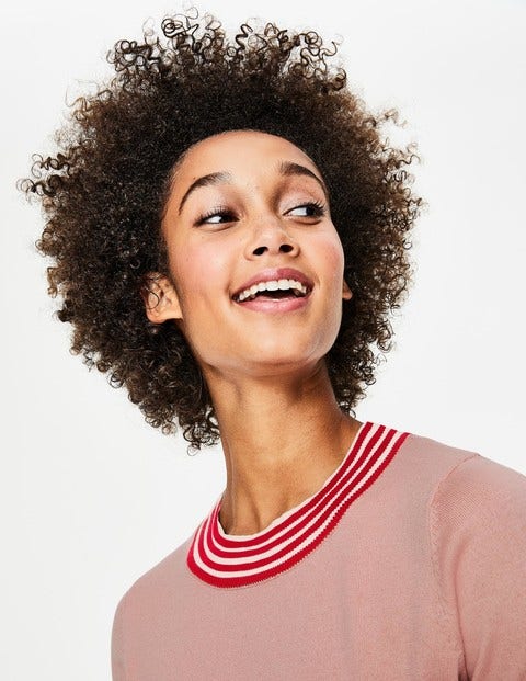 Rachel Knitted Tee - Chalky Pink Rachel Knitted Tee - Chalky Pink