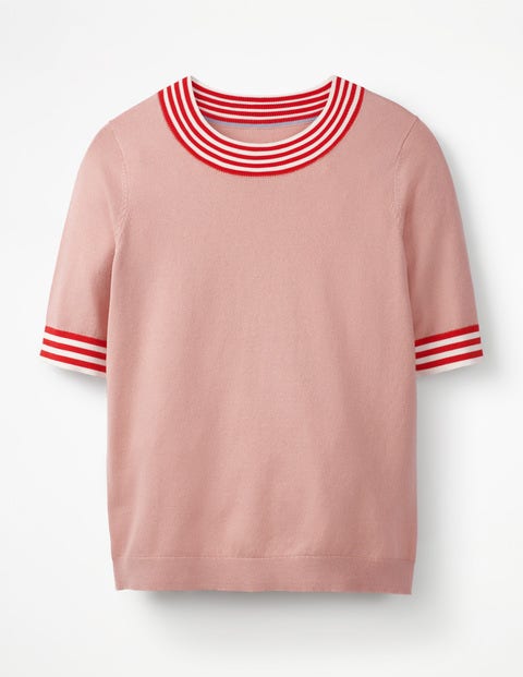 Rachel Knitted Tee - Chalky Pink Rachel Knitted Tee - Chalky Pink
