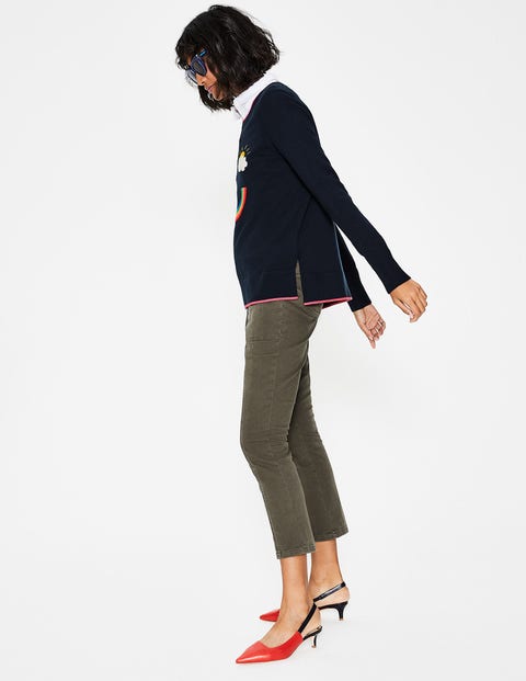 Penny Sweater - Navy Rainbow Penny Sweater - Navy Rainbow