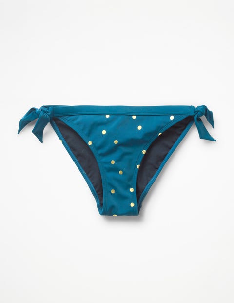 Tie Bikini Bottoms - Gold Foil Spot Tie Bikini Bottoms - Gold Foil Spot