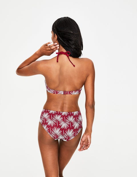 Mix & Match Bikini Shorts - Red Palm Print Mix & Match Bikini Shorts - Red Palm Print