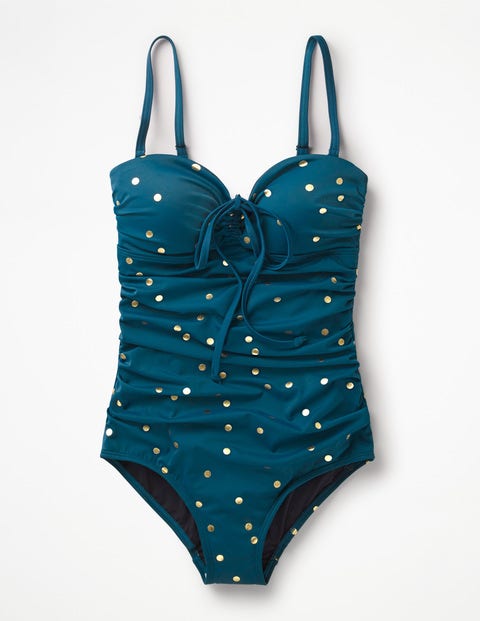 Sardinia Swimsuit - Gold Foil Spot Sardinia Swimsuit - Gold Foil Spot