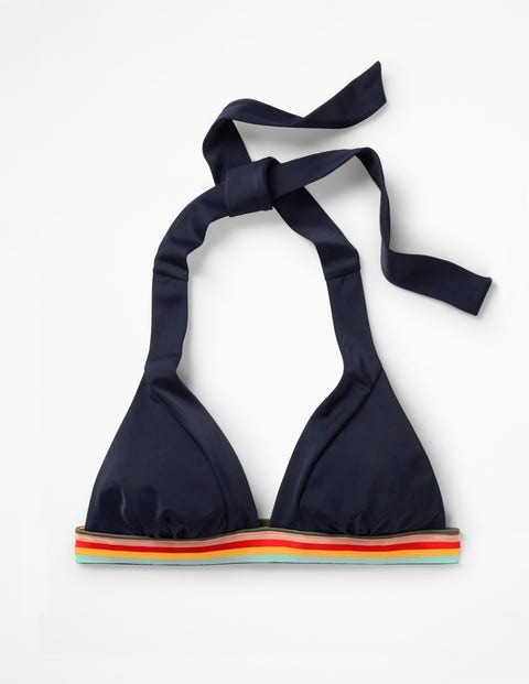 Formentera Bikini Top - Navy/Rainbow Stripe Formentera Bikini Top - Navy/Rainbow Stripe