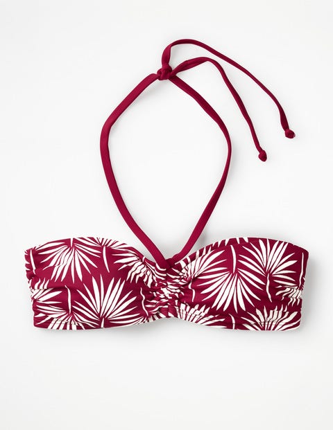 Sardinia Bikini Top - Red Palm Print Sardinia Bikini Top - Red Palm Print
