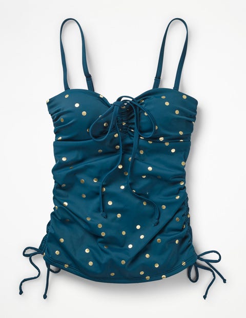 Sardinia Tankini Top - Gold Foil Spot Sardinia Tankini Top - Gold Foil Spot