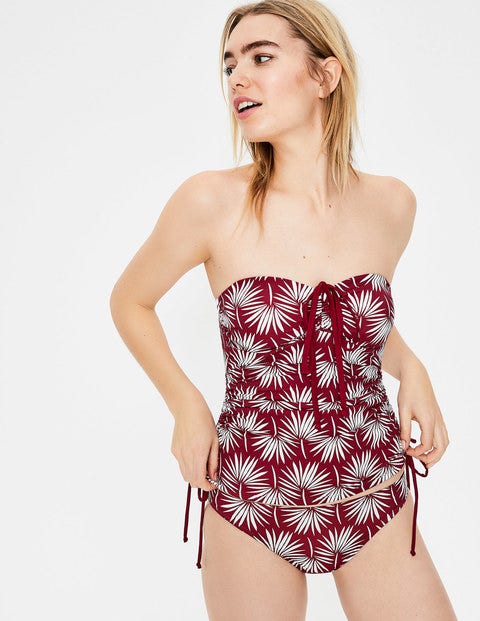 Sardinia Tankini Top - Red Palm Print Sardinia Tankini Top - Red Palm Print