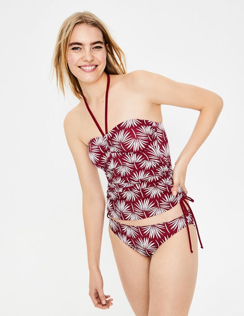 Sardinia Tankini Top - Red Palm Print Sardinia Tankini Top - Red Palm Print