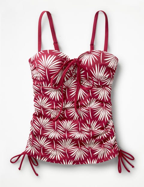 Sardinia Tankini Top - Red Palm Print Sardinia Tankini Top - Red Palm Print