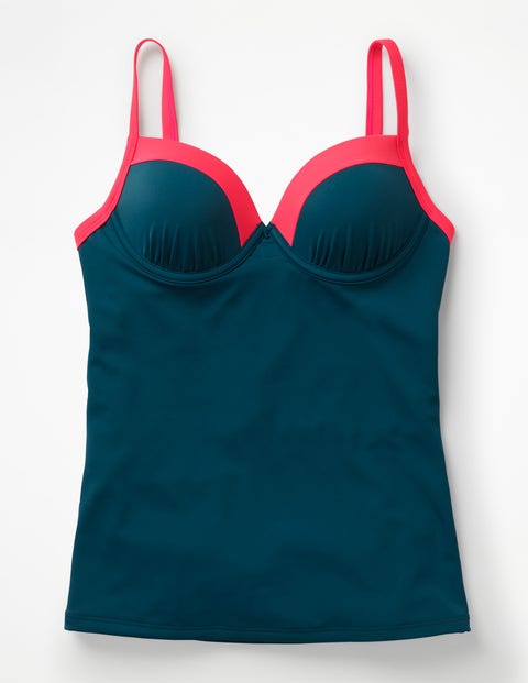 Milos Cup-size Tankini Top - Oceanside Colourblock Milos Cup-size Tankini Top - Oceanside Colourblock