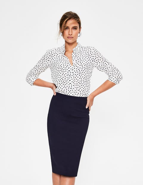 Hampshire Ponte Skirt - Navy Hampshire Ponte Skirt - Navy