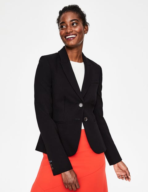 Elizabeth Ponte Blazer - Black Elizabeth Ponte Blazer - Black