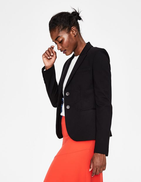 Elizabeth Ponte Blazer - Black Elizabeth Ponte Blazer - Black