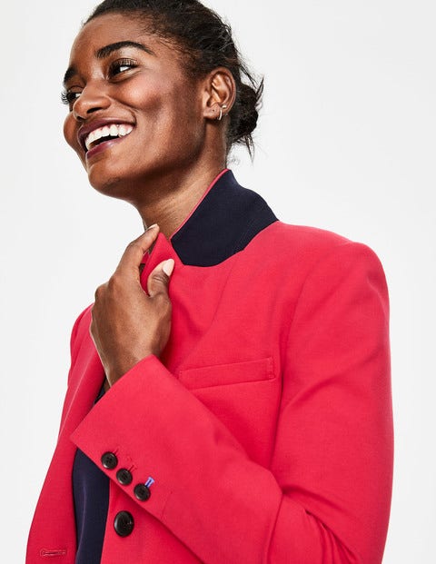 Elizabeth Ponte Blazer - Dark Rose Elizabeth Ponte Blazer - Dark Rose