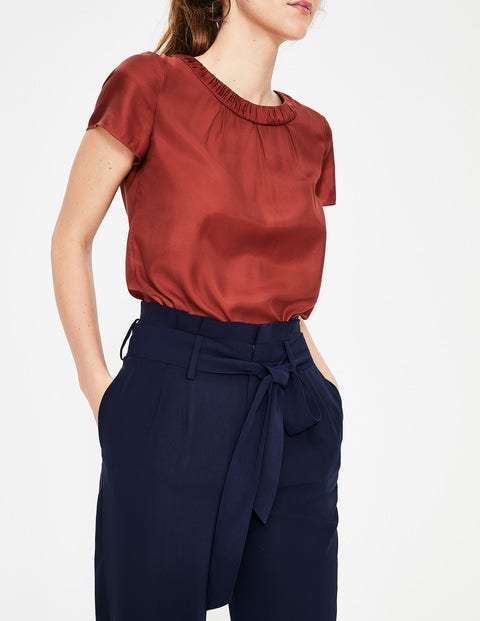 Melina Paperbag Pants - Navy Melina Paperbag Pants - Navy