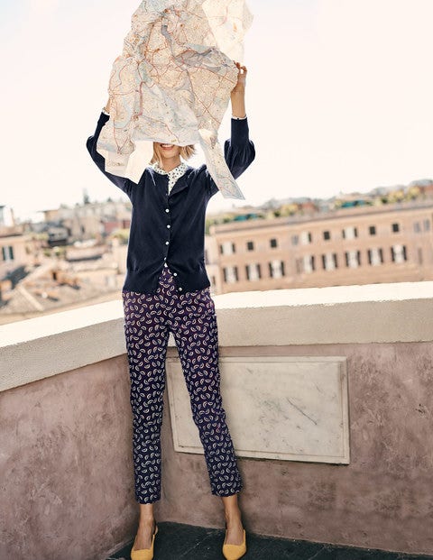 Richmond 7/8 Trousers - Navy and Maroon, Arc Richmond 7/8 Trousers - Navy and Maroon, Arc