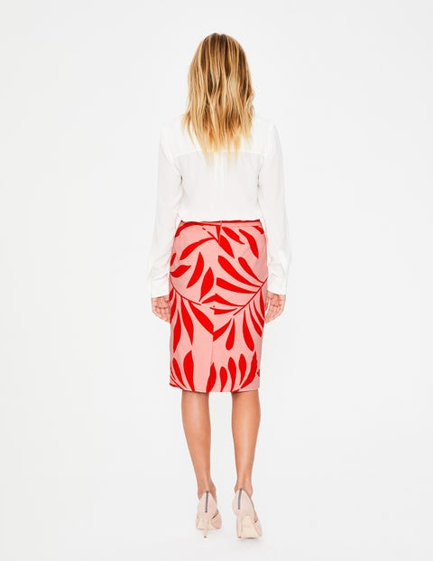 Modern Pencil Skirt - Chalky Pink, Olive Branch Modern Pencil Skirt - Chalky Pink, Olive Branch