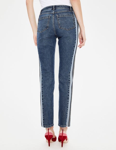 Cavendish Girlfriend Jeans - Side Panel Interest Cavendish Girlfriend Jeans - Side Panel Interest