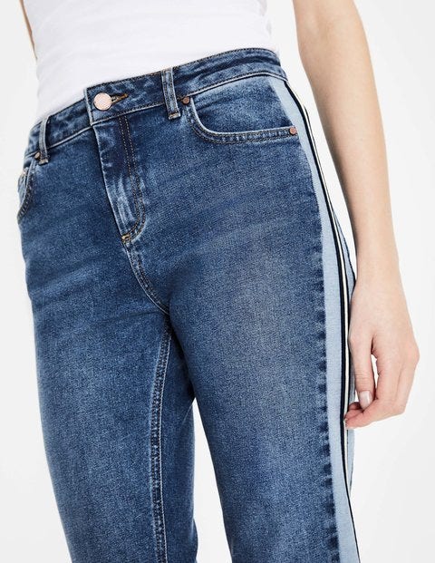 Cavendish Girlfriend Jeans - Side Panel Interest Cavendish Girlfriend Jeans - Side Panel Interest
