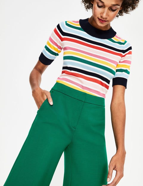 Hampshire Culottes Aus Ponte-Roma-Jersey - Waldgrün Hampshire Culottes Aus Ponte-Roma-Jersey - Waldgrün