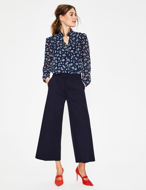 Hampshire Culottes Aus Ponte-Roma-Jersey - Navy Hampshire Culottes Aus Ponte-Roma-Jersey - Navy